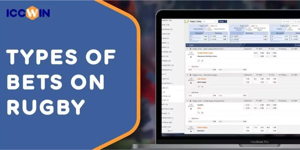 Types of bets on Rugby events